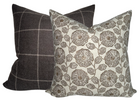Freedia Pillow Cover in Sepia, Susan Connor Textiles