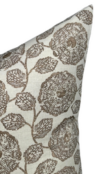 Freedia Pillow Cover in Sepia, Susan Connor Textiles