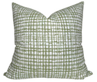 Arcadia Woven Pillow Cover in Sage, Indoor Outdoor Pillow