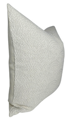 Inverse Scalloped Woven Pillow Cover in Natural
