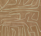 Graffito Pillow Cover in Salmon Cream, Kelly Wearstler Textiles