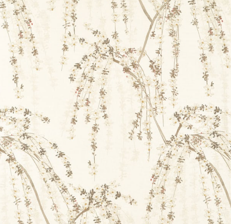 Weeping Blossom Pillow Cover in Beige