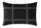 Ponte Pillow Cover in Black, Designer Pillows
