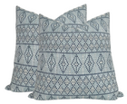 Souk Woven Pillow Cover in Indigo Sky, Peter Dunham Textiles