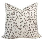 Les Touches Pillow Cover in Tan Brown