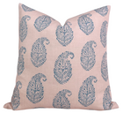 Peter Dunham Kashmir Paisley Pillow Cover in Pink + Blue