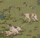 Pointers Pillow Cover in Meadow Green, Schumacher Textiles