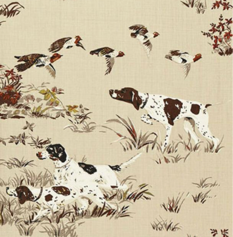 Pointers Pillow Cover in Brown, Schumacher Textiles
