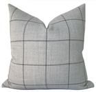 Bancroft Wool Pillow Cover in Fog Grey, Schumacher Textiles