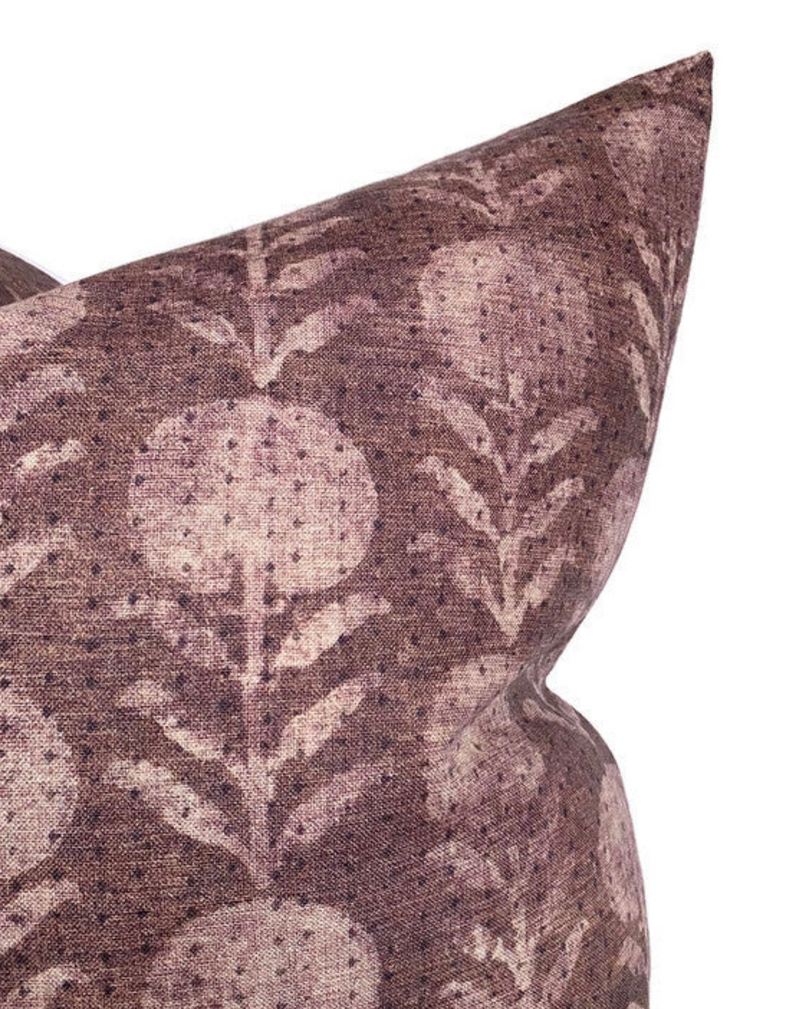 Ready to Ship, 24x24 Zinnia Pillow Cover in Berry