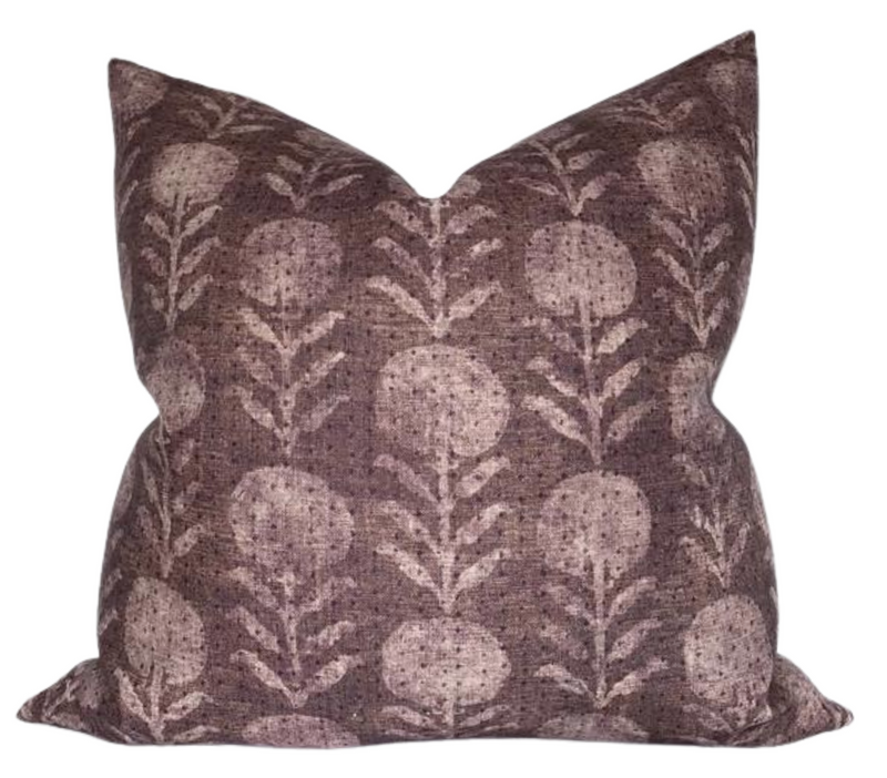 Ready to Ship, 24x24 Zinnia Pillow Cover in Berry