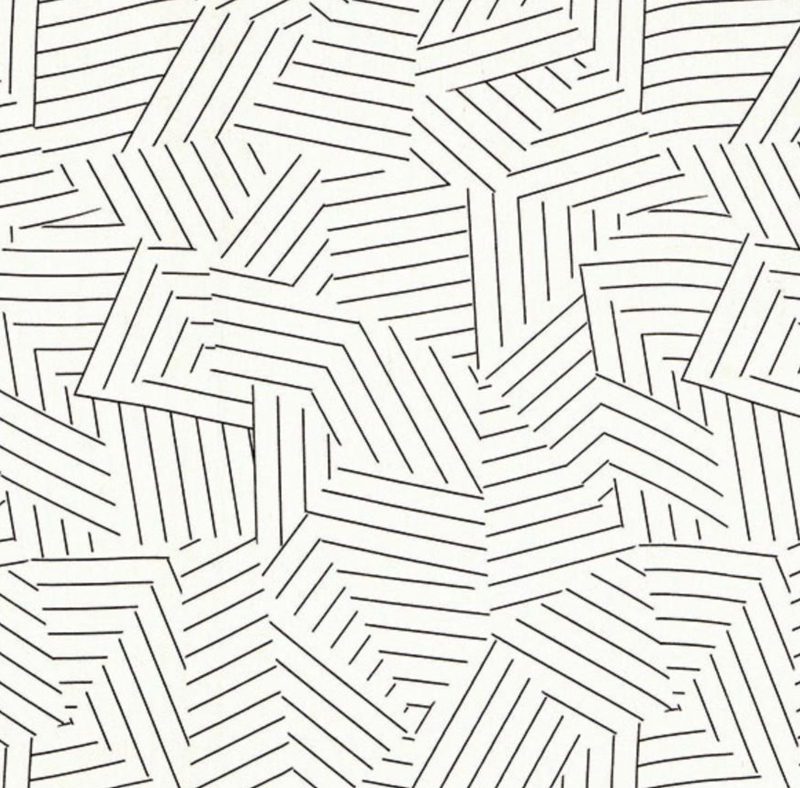 Deconstructed Stripe Pillow Cover in Black, Indoor Outdoor Pillows, Schumacher Textiles