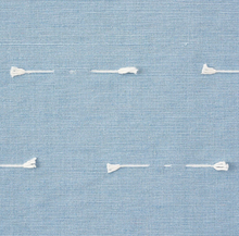 Teton Embroidered Pillow Cover in Sky Blue, Schumacher Textiles