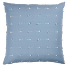 Teton Embroidered Pillow Cover in Sky Blue, Schumacher Textiles