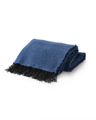 Fringe Bouclé Throw Cobalt
