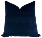 Velvet Pillow Cover in Navy Blue