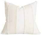 Tulum Casement Embroidered Pillow Cover in Ivory, Schumacher Textiles