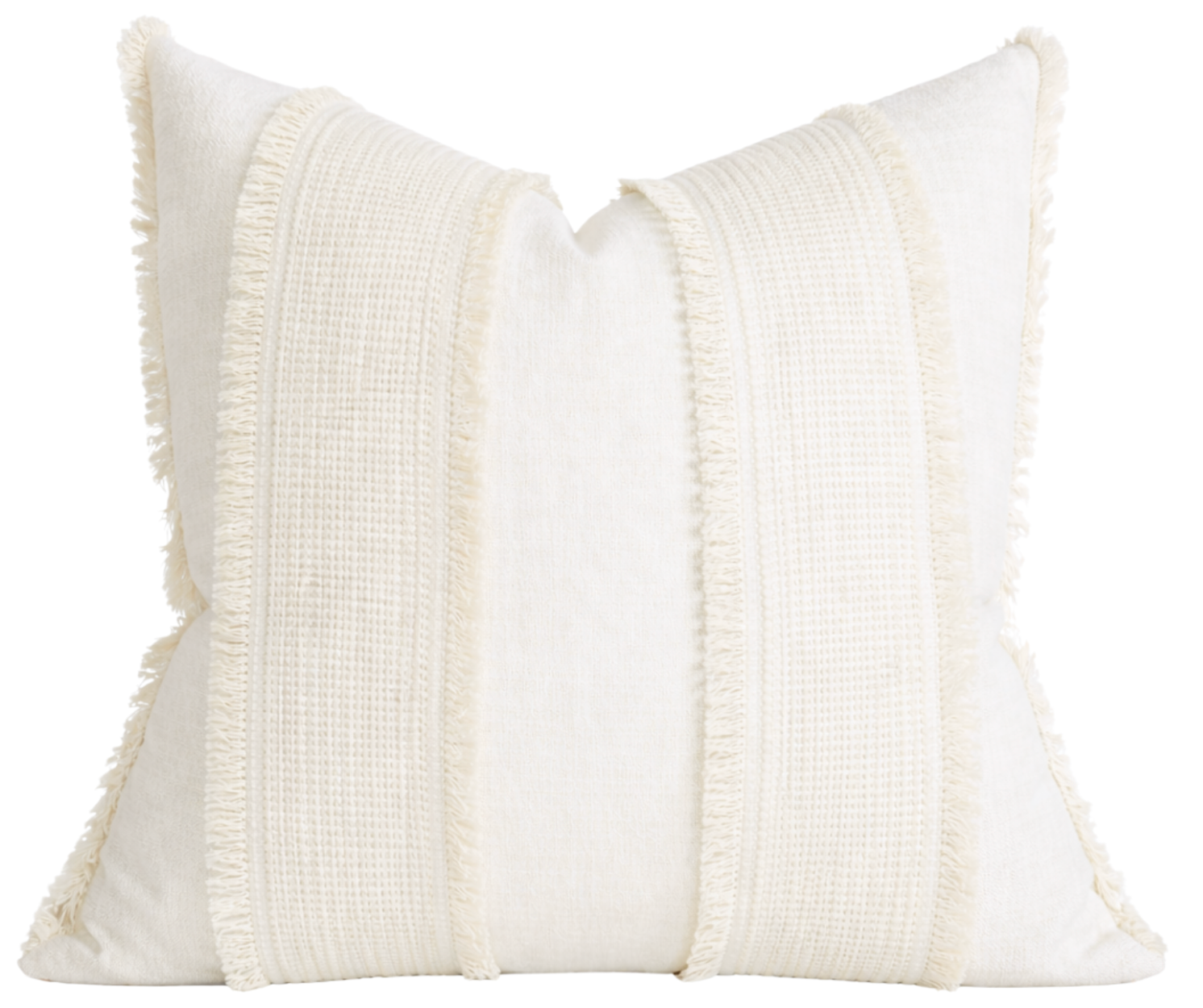 Tulum Casement Embroidered Pillow Cover in Ivory, Schumacher Textiles