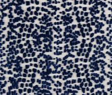 Les Touches Velvet Pillow Cover in Blue