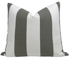 Go To Stripe Pillow Cover in Olive, Perennials Textiles
