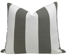 Go To Stripe Pillow Cover in Olive, Perennials Textiles