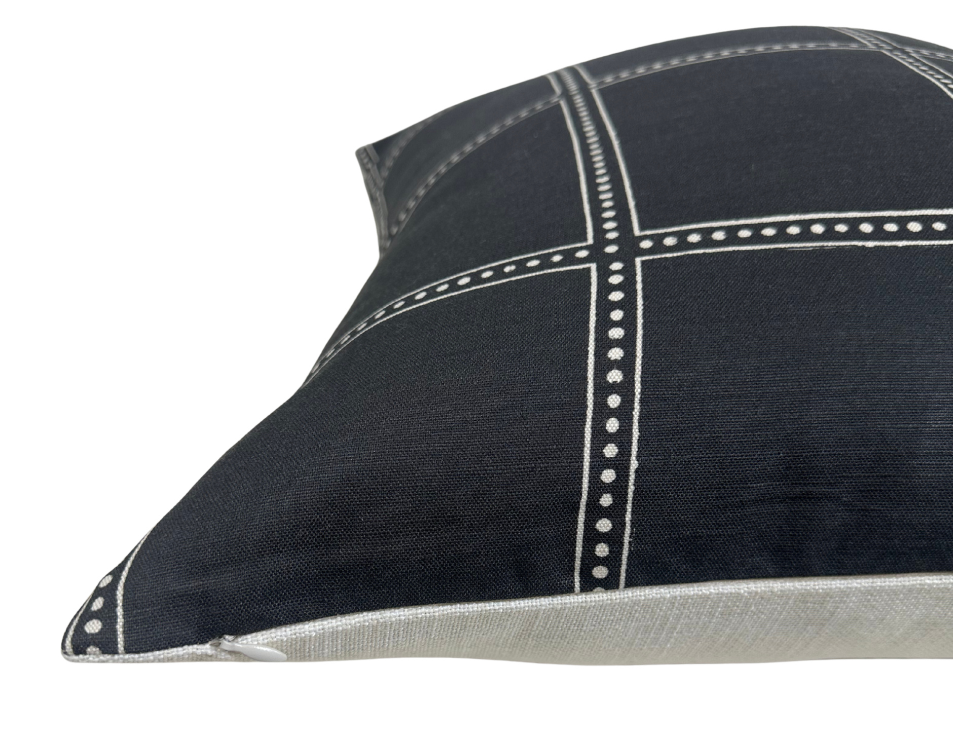 Ponte Pillow Cover in Black, Designer Pillows