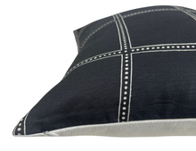 Ponte Pillow Cover in Black, Designer Pillows