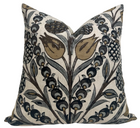 Cornelia Pillow Cover in Gold and Grey, Thibaut Pillows