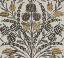 Cornelia Pillow Cover in Gold and Grey, Thibaut Pillows