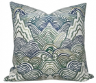 Shangri La Pillow Cover in Verde Green