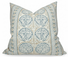 Fair Isle Pillow Cover in Aqua, Thibaut Pillows