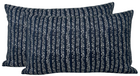 Yoko Woven Pillow Cover in Atlantic Blue, Walter G Textiles