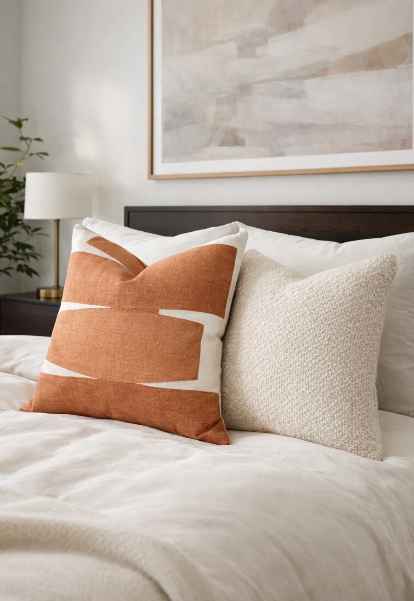 Stacked Pillow Cover in Clay