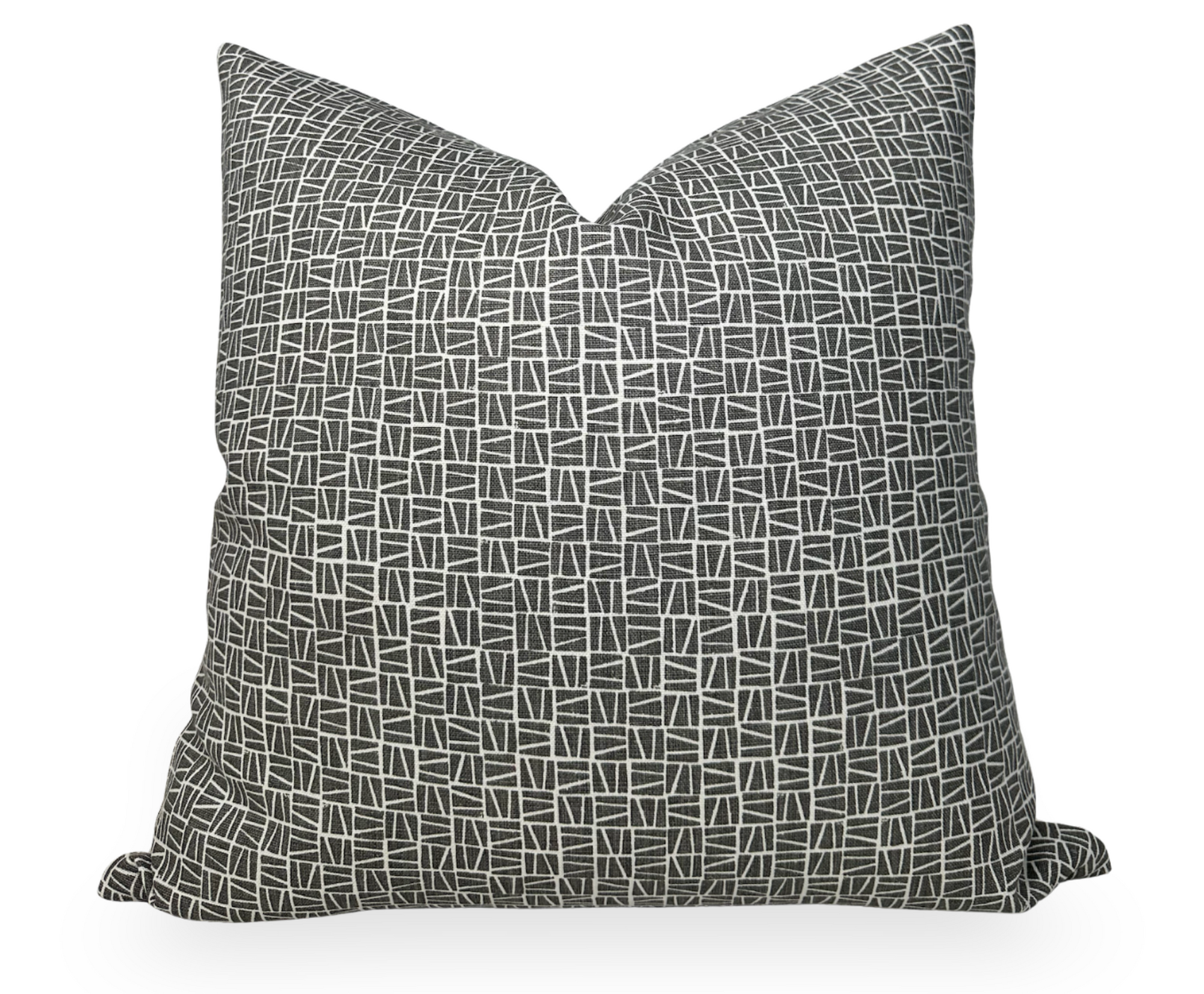 Camber Pillow Cover in Charcoal, Lindsay Alker Textiles