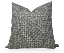 Camber Pillow Cover in Charcoal, Lindsay Alker Textiles