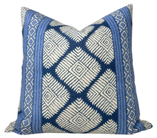 Austin Pillow Cover in Navy Blue, Thibaut Pillows