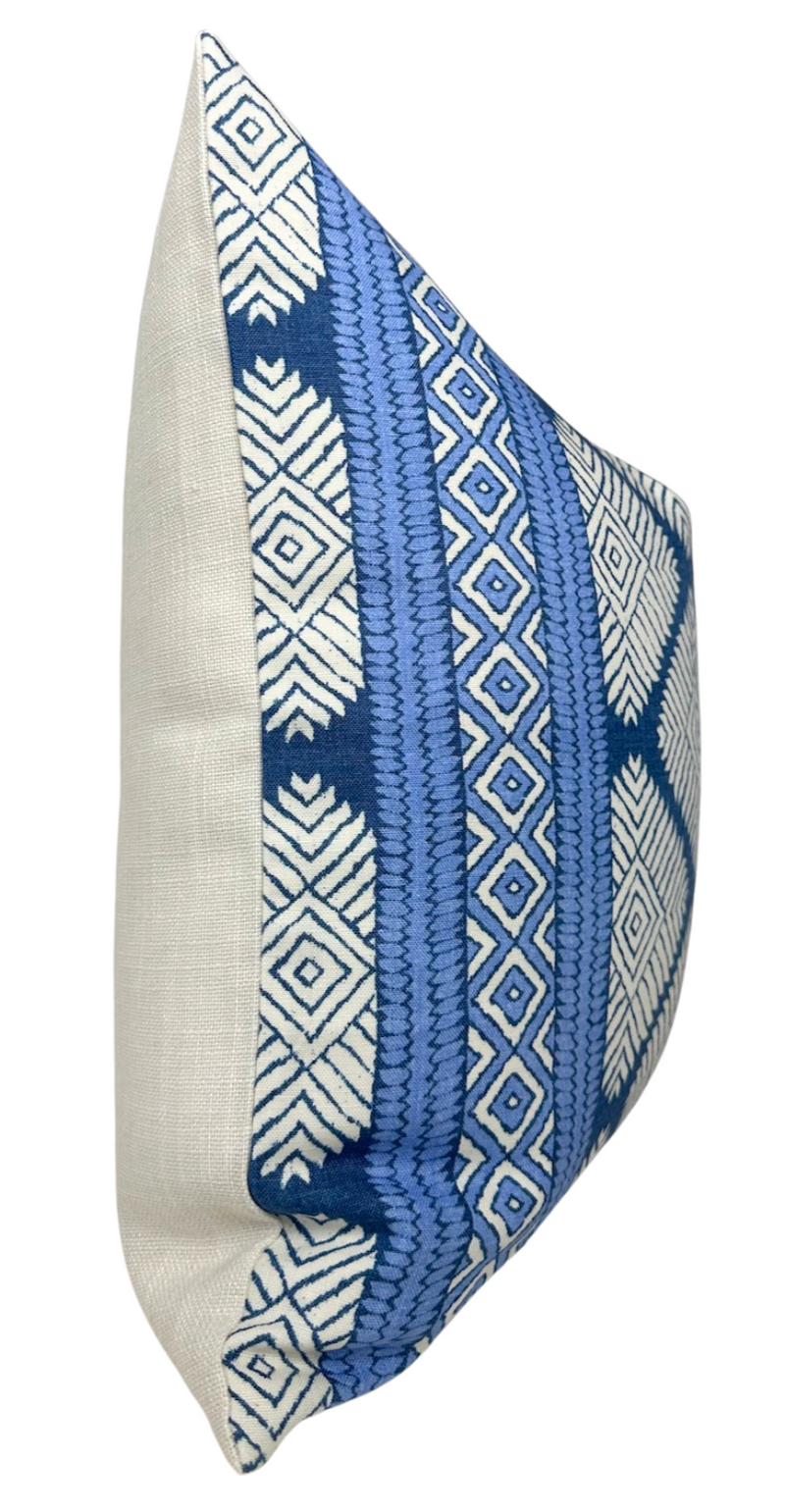 Austin Pillow Cover in Navy Blue, Thibaut Pillows
