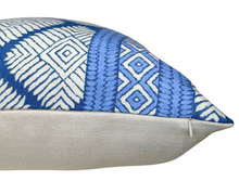 Austin Pillow Cover in Navy Blue, Thibaut Pillows