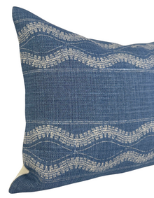 Zanzibar Pillow Cover in Indigo, Peter Dunham Textiles