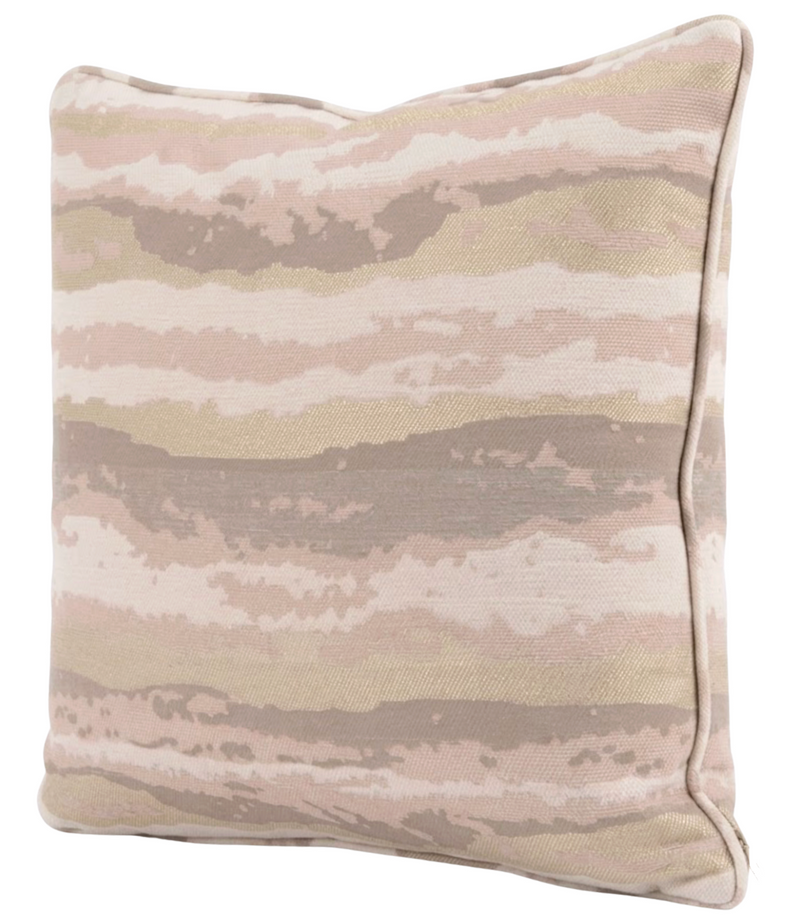 Chandler Woven Pillow Cover in Blush Natural