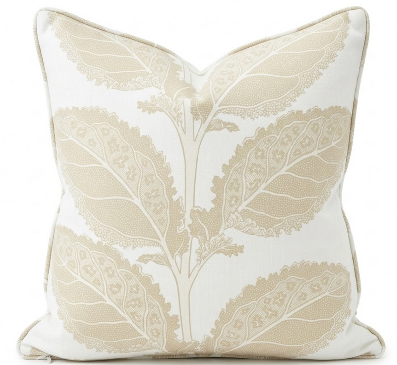 Lacinato Pillow Cover in Birch Ivory, Thibaut Pillows