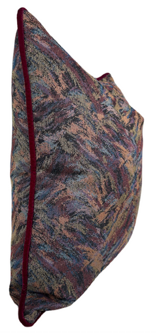 Ready to Ship, 22x22 Atelier Pillow Cover in Bordeaux with Welt