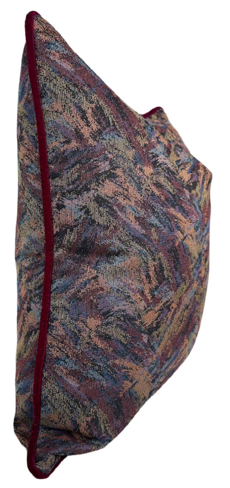 Ready to Ship, 22x22 Atelier Pillow Cover in Bordeaux with Welt