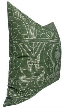 Ready to Ship, 20x20 Medinas Pillow Cover in Green, Thibaut Pillows