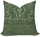 Ready to Ship, 20x20 Medinas Pillow Cover in Green, Thibaut Pillows