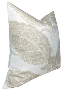 Lacinato Pillow Cover in Birch Ivory, Thibaut Pillows