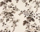 Ready to Ship, 20x20 Pyne Hollyhock Pillow Cover in Charcoal