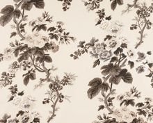 Ready to Ship, 20x20 Pyne Hollyhock Pillow Cover in Charcoal