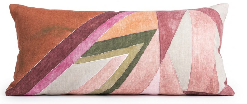Ready to Ship, 11x22, Roulade Pillow Cover in Rose Pink