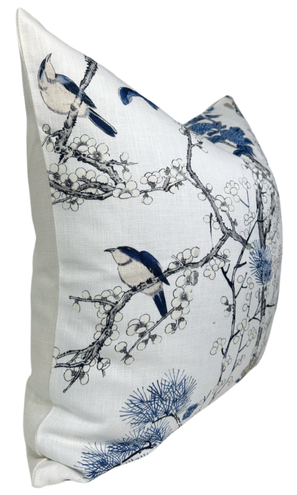 Ready to Ship, 24x24 Katsura Floral Pillow Cover in Blue